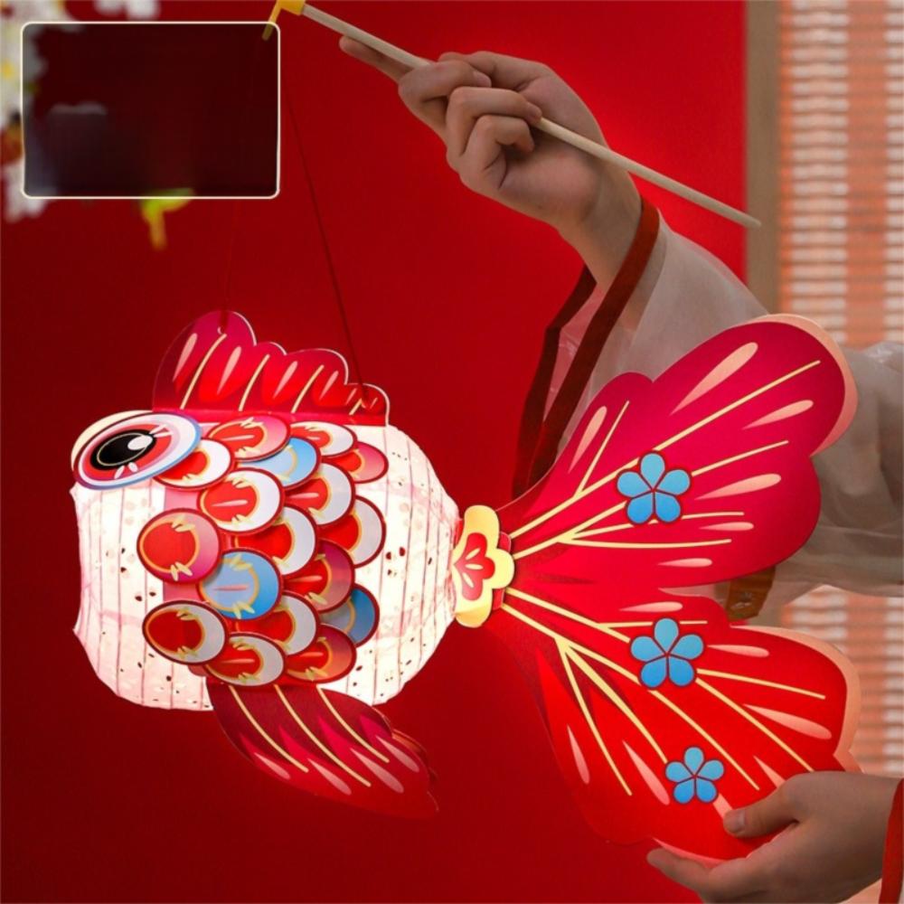 Paper Middle Autumn Festival Lantern Hand Made Mid Autumn Lotus Lantern Women