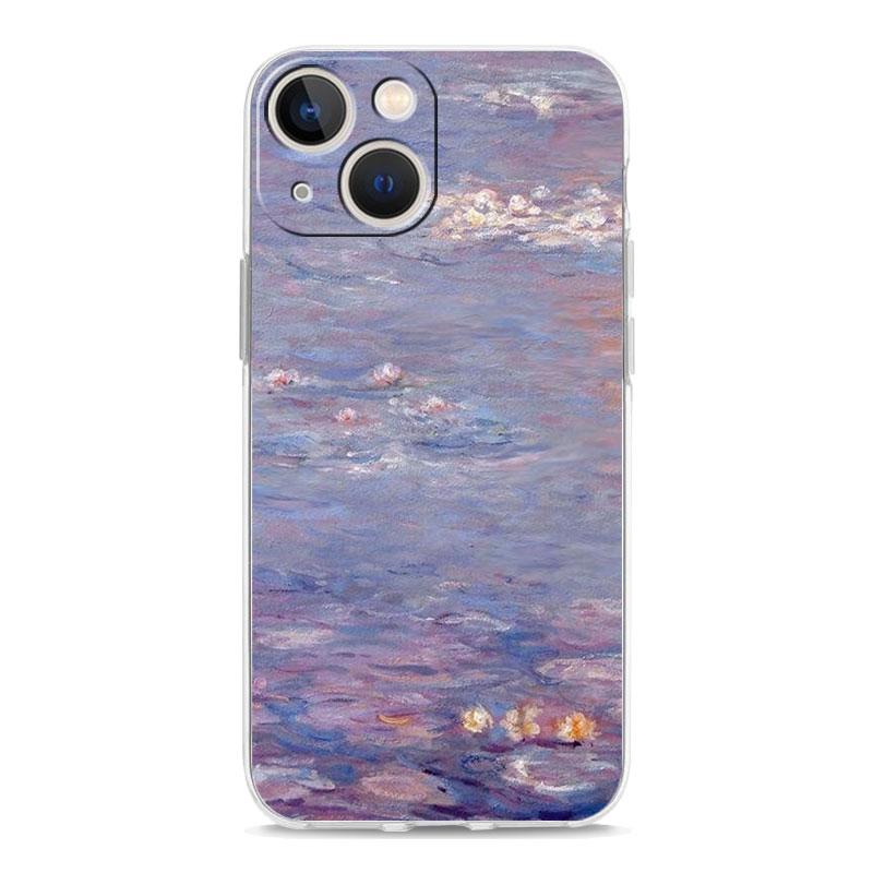 Claude Monet Impressionism Painter Phone Case For iPhone 15 14 13 12 11 Pro Max XS X XR SE 7 8 Plus Clear Lens Protect Cover