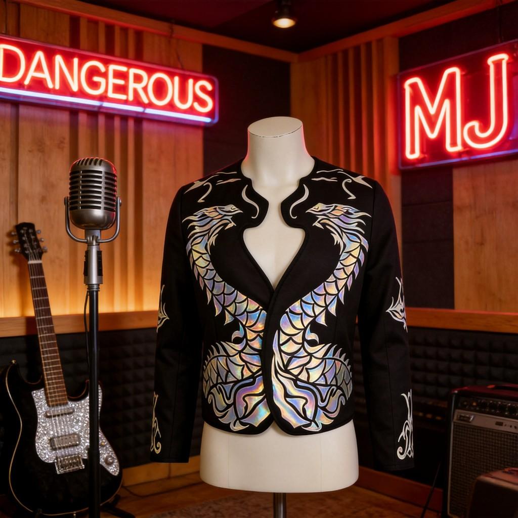Michael Jackson Cosplay Costume With Polyester Fabric For Stage Performances