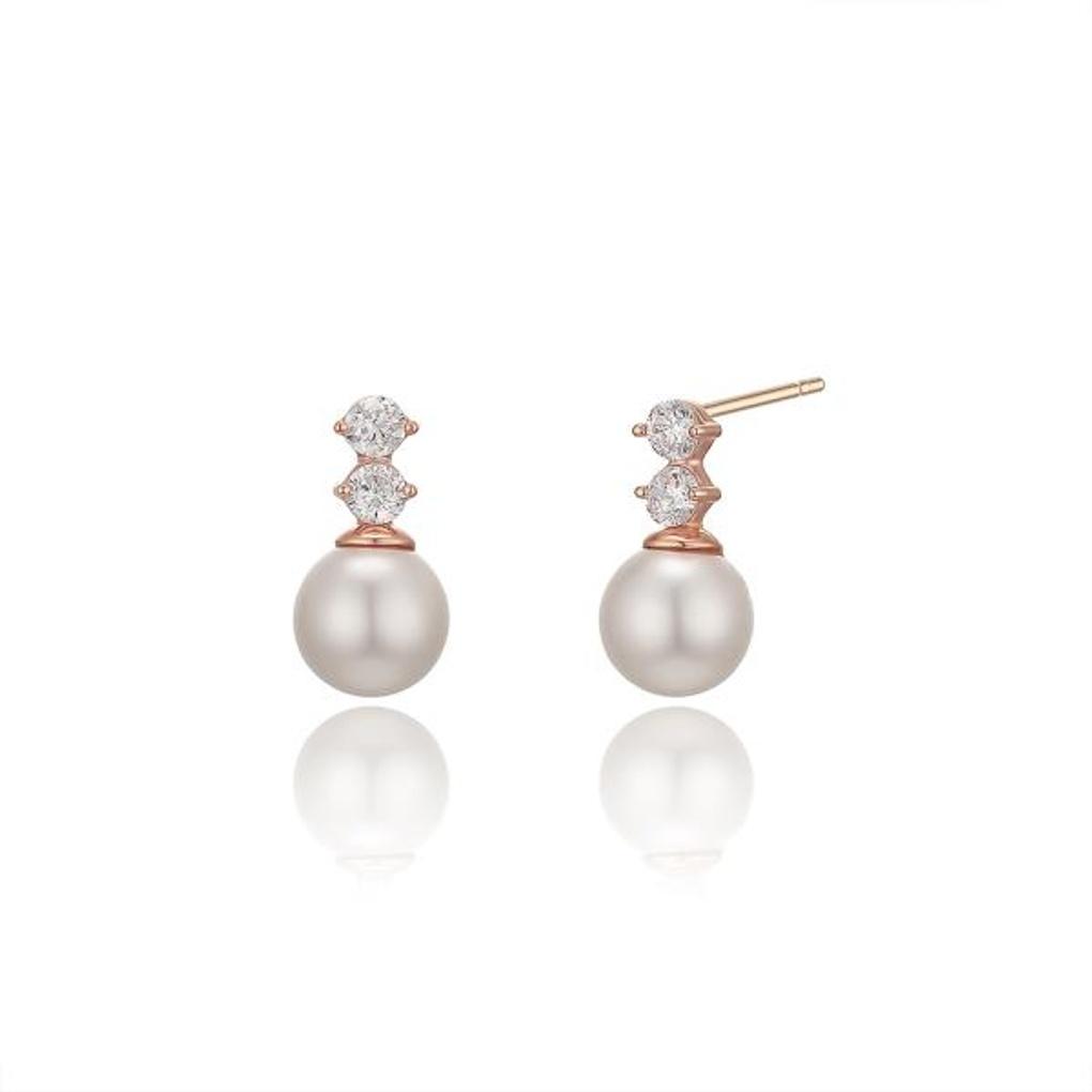

LLOYD Two-Stone Pearl Earrings LPTL4034T 10k