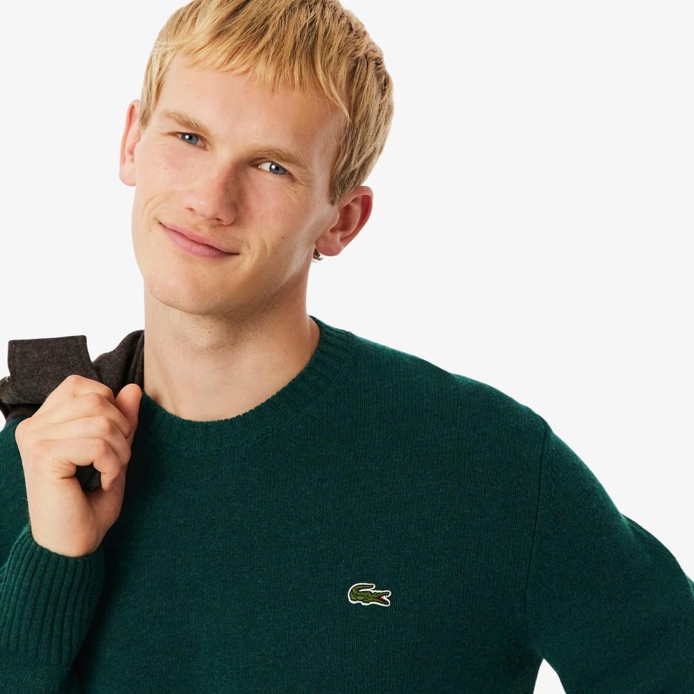 [lacoste] Men's Worsted Crewneck Sweater AH2916-55NYZP