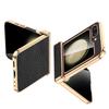 Ultra-Slim Full Protection Genuine Leather Case for Samsung Galaxy Z Flip 7 FE 6 5 Flip7 Hinge Bumper Shockproof Cover