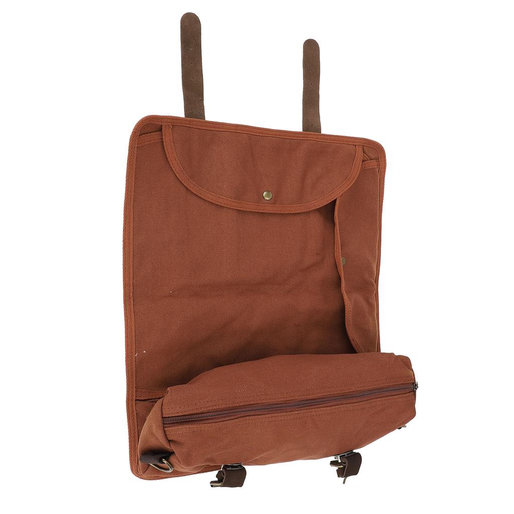 Bartender Tool Bag Canvas Leather Bartender Roll Bag Portable Multiple Storage Compartments Barware 