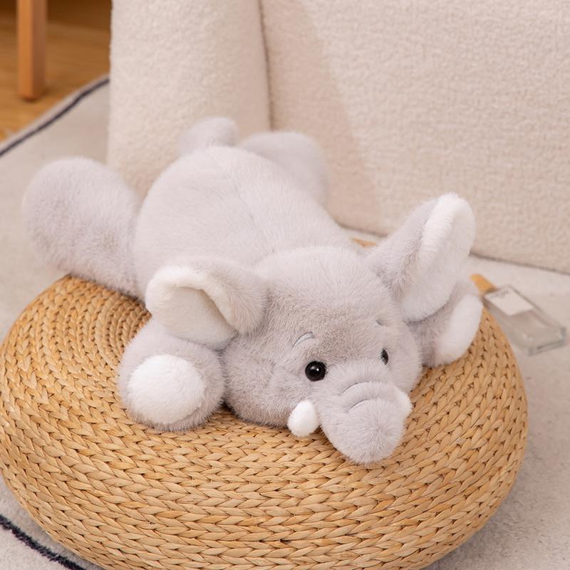 30/47cm Cute Elephant Plush Toy Very Soft Pink Grey Elephant Plushies Cuddly Doll Gifts Girl Kids