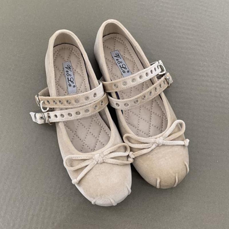 

Fashion 2025 Spring Designer Women Ballet Shoes Fashion Butterfly-knot Shoes Concise Soft Sole Flats Shoes Chaussures Femme Zapatos 35 абрикосовый