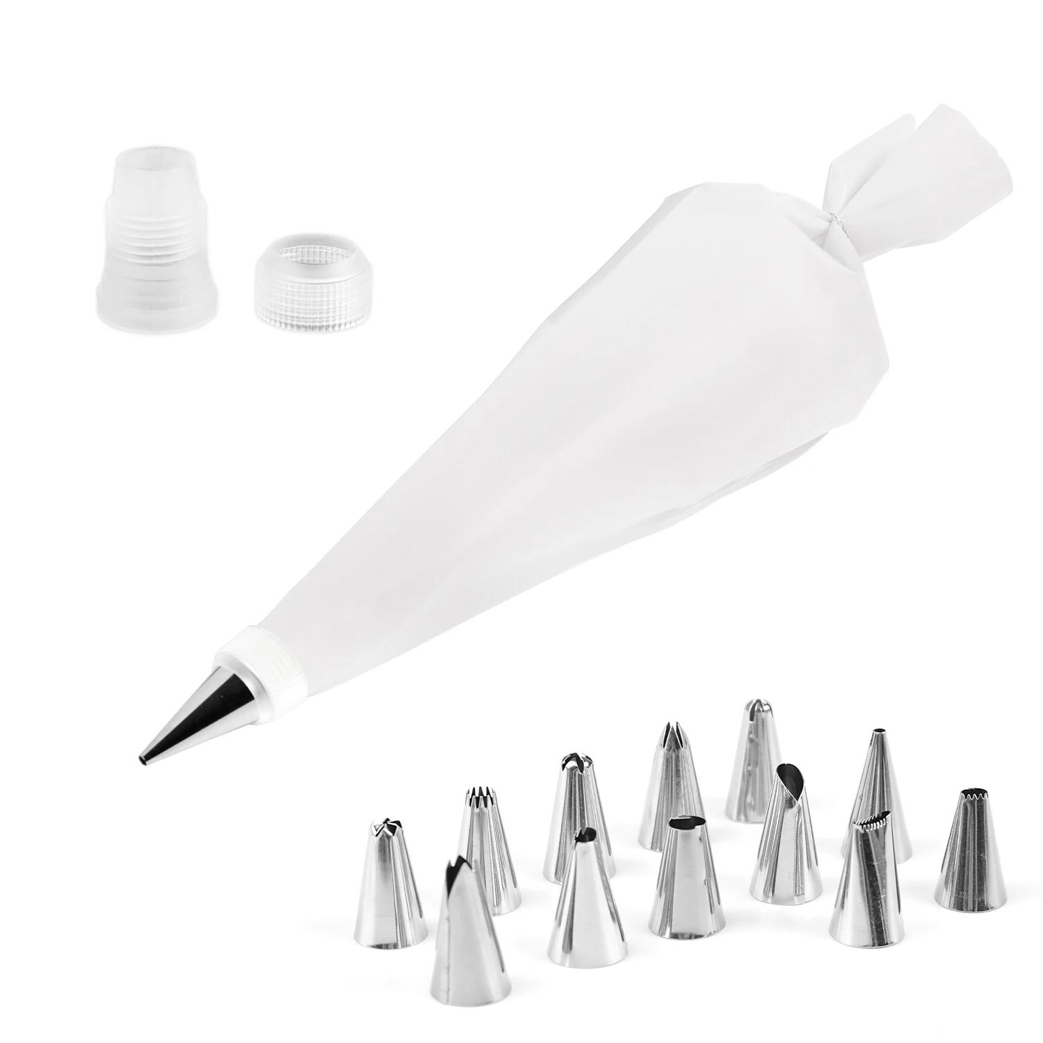 

Набір 14/26/29 шт. Насадки для крему Кухонна пекарня Кондитерська глазур для тортів Кремовий крем Інструменти для прикраси тортів Аксесуари Багаторазові кондитерські мішки