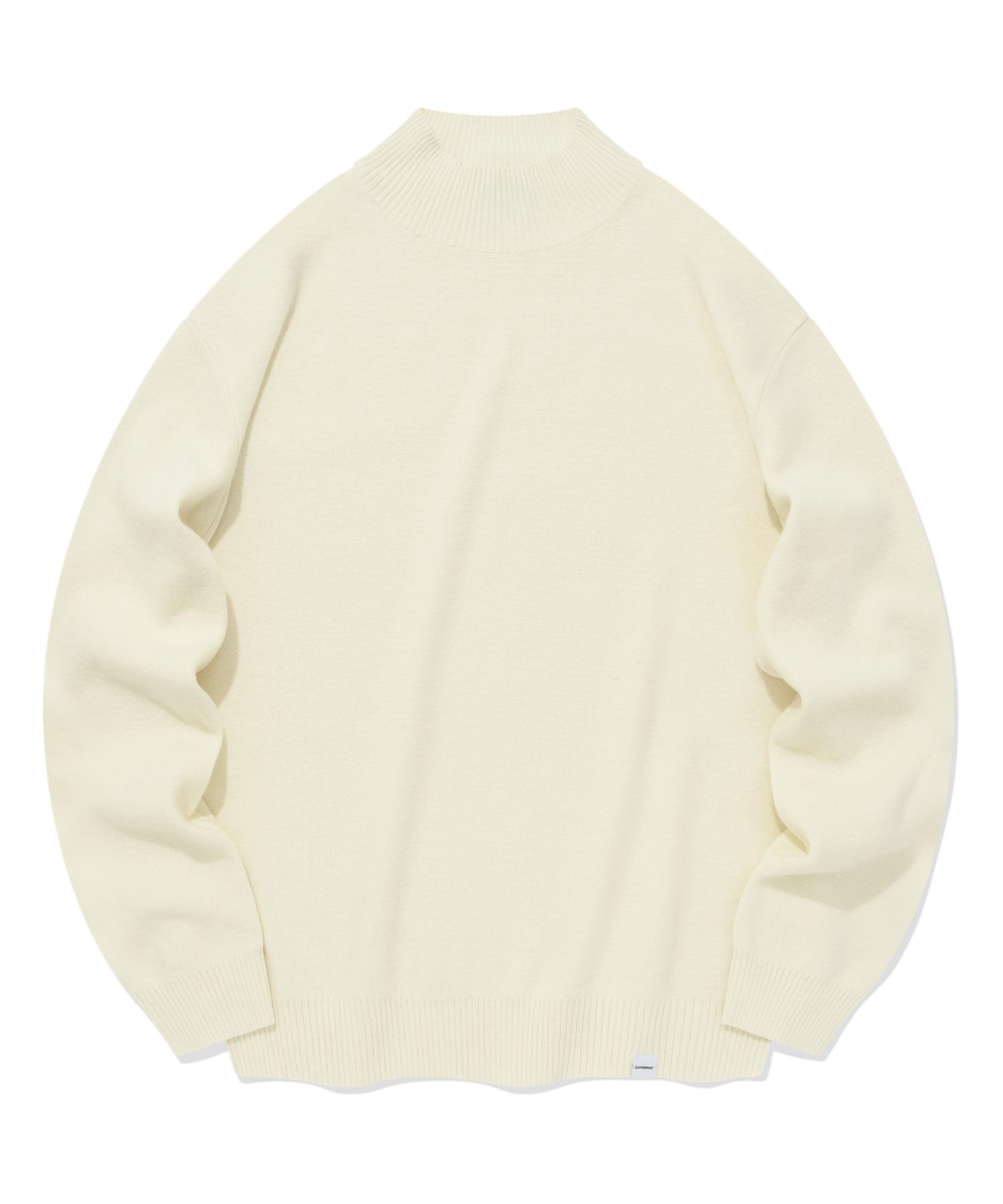 Covernat Lambswool Half Turtleneck Knit Ivory Ivory/L