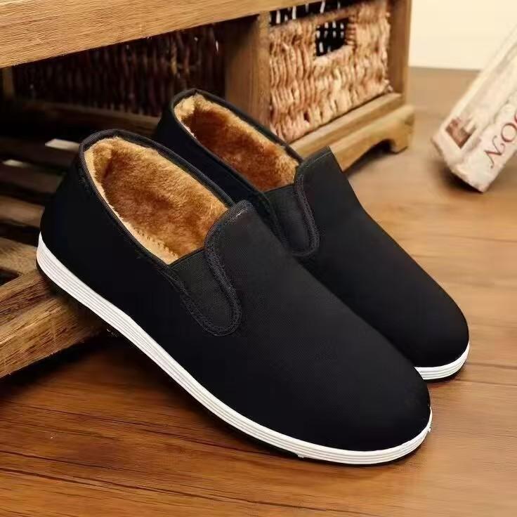 Traditional classic cloth shoes black work safety shoes large size cloth shoes