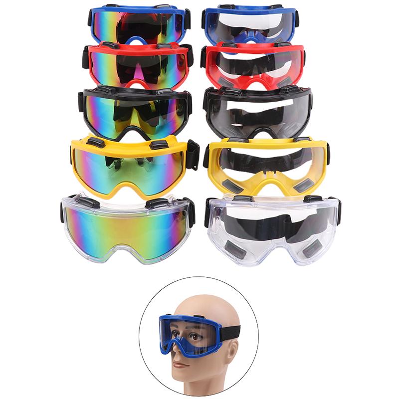 1 Piece Splashproof Dustproof Windproof Sandproof Anti-Fog Transparent Riding Skiing Sports Glasses Professional Goggles