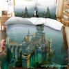Set Letto Castello Incantato Fantascienza Ragazzi Ragazze Misura Singola Queen Copripiumino Federa Letto Ragazzi Adulti Tessile per la Casa