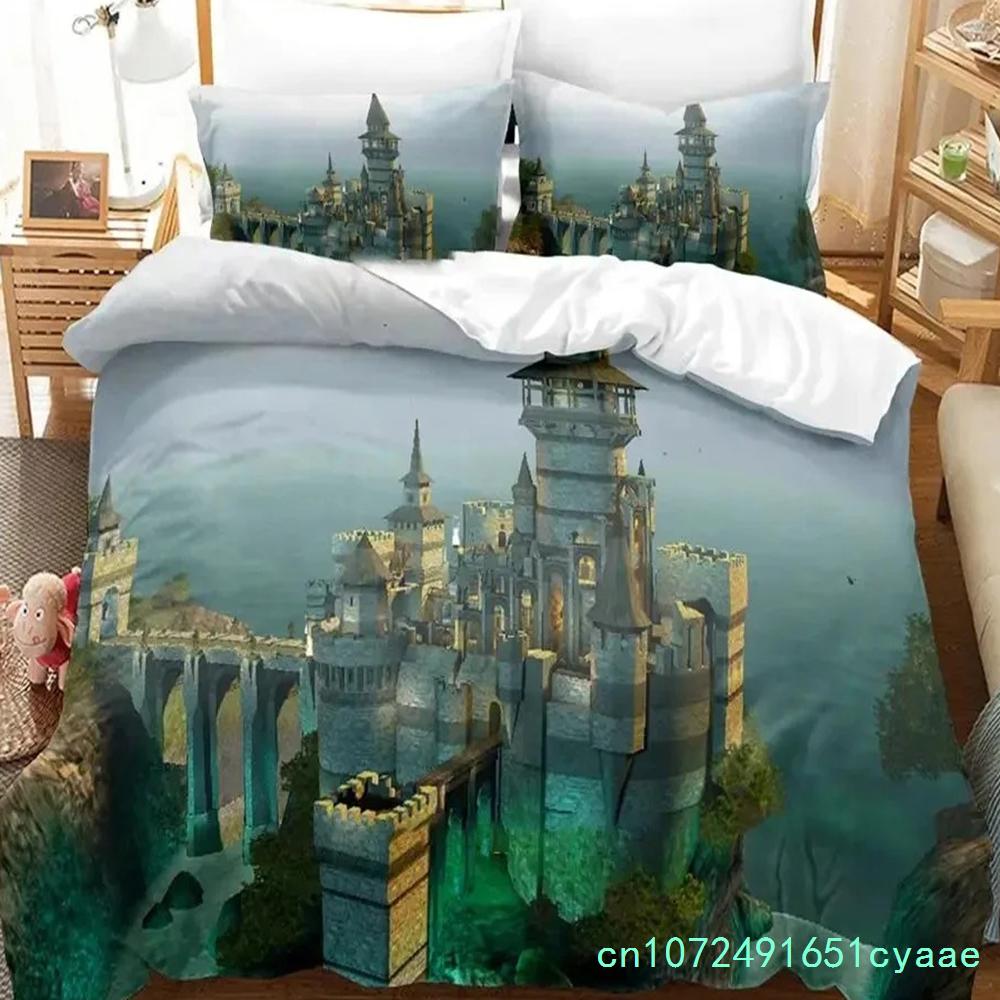 Set Letto Castello Incantato Fantascienza Ragazzi Ragazze Misura Singola Queen Copripiumino Federa Letto Ragazzi Adulti Tessile per la Casa