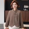 Mom's Autumn Double-Sided Wool Coat - Elegant Petite Middle-Aged Women's Jacket for Fall & Winter