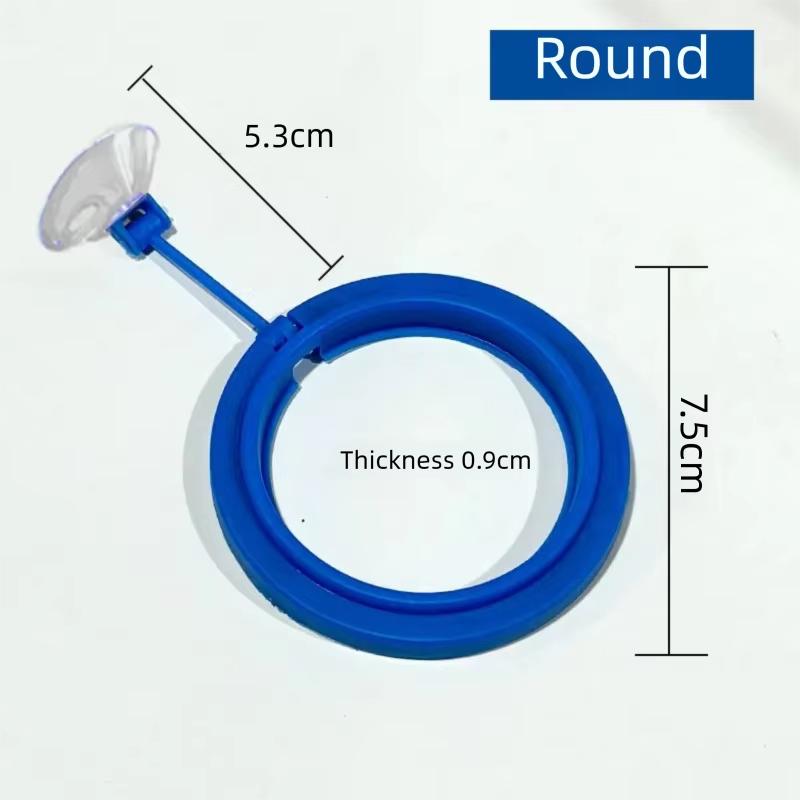 

Feed Suction Cup Aquarium Feeding Ring Fish Tank Station Floating Food Tray Feeder Square Circle Accessory Fish Food Feeder