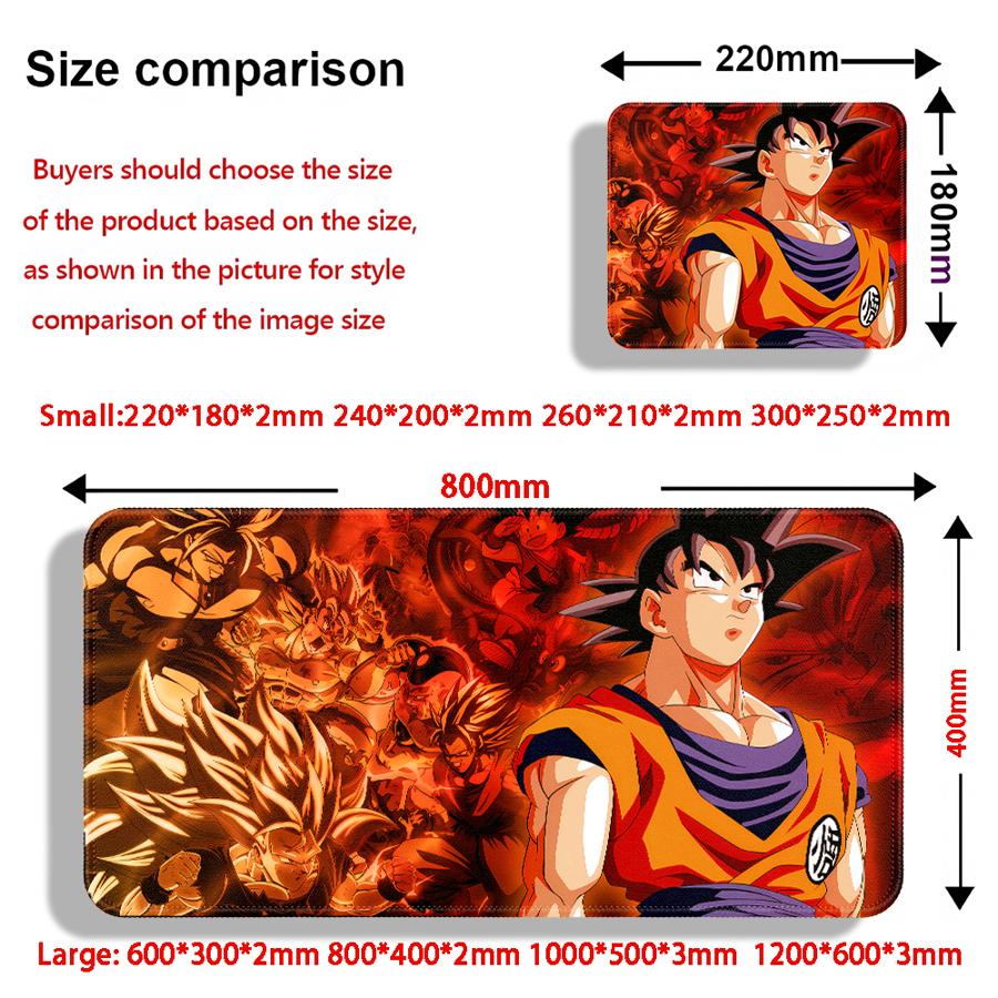 Cartoon Dragon Ball Cool Mouse Pad Game Console Pad Desk accessories office Pad Keyboard Mouse Pad Computer Laptop Pad Anti slip