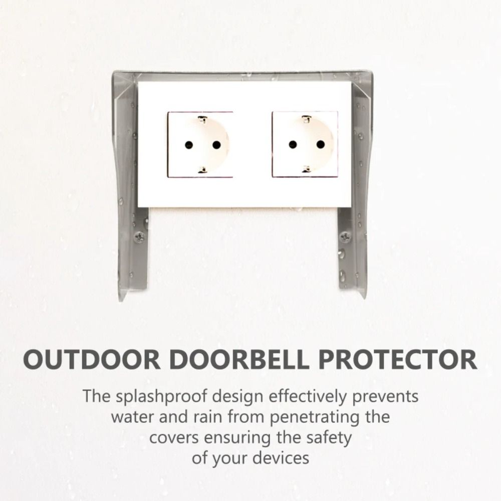 12,5-50cm Délka Zvonková Dešťová Krytka Nerezová Ocel Venkovní Spínač Ochrana Vnější Zásuvka