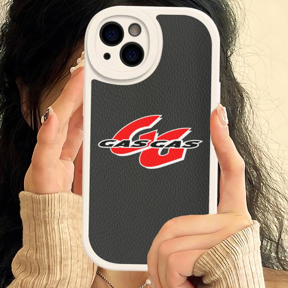 G-GasGas Red Motorcycle Phone Case For IPhone 16 15 14 13 12 11 Pro Max Plus Leather Soft Cover