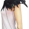 Feather Harness Body Chain Feather Epaulet Shrug Shoulder Wrap Lace Choker Necklace Halloween Carnival Cosplay Costume