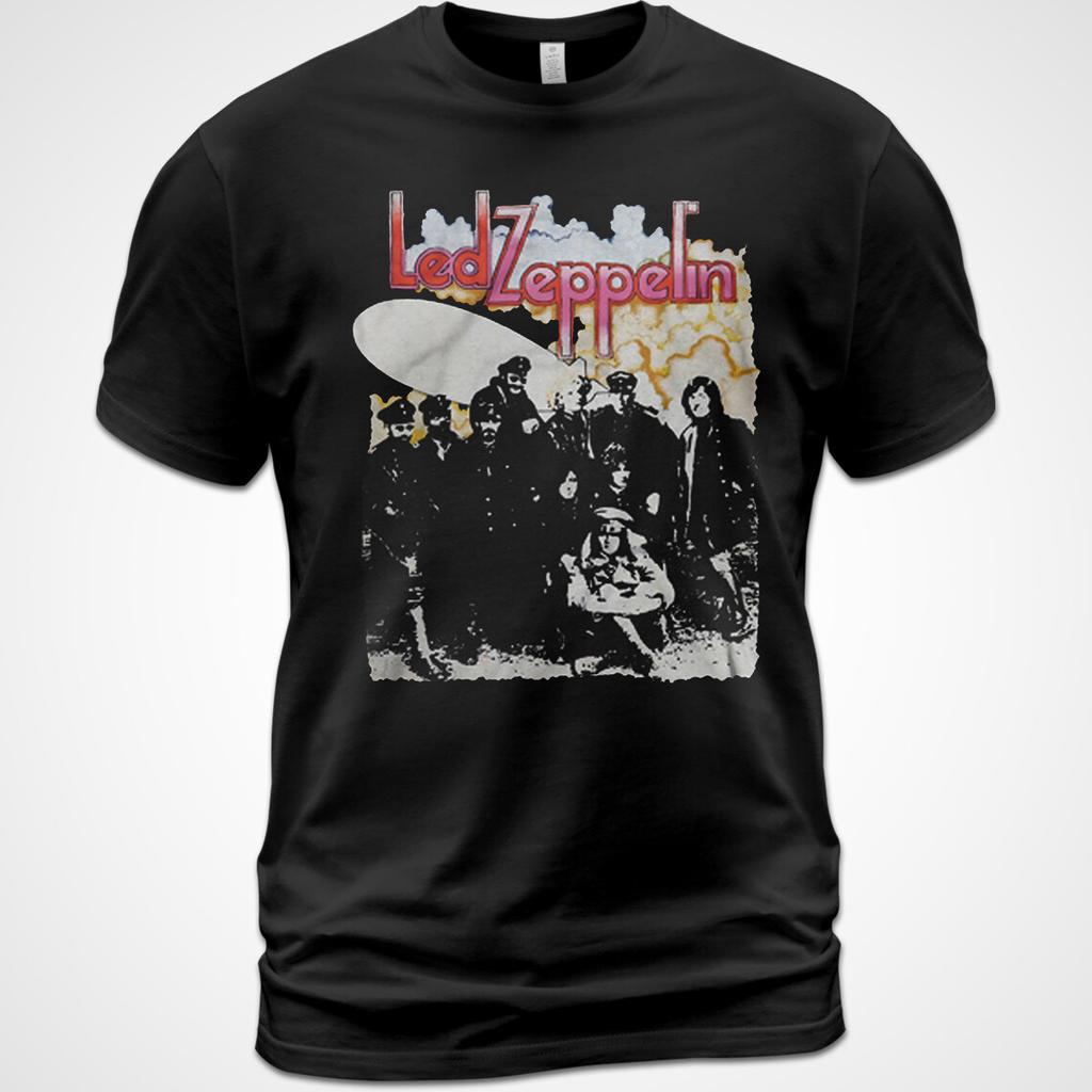Cotton T-shirt Led Zeppelin II shirt Tour music Jimmy Page Zoso Robert Plant Tee Unisex T-Shirt