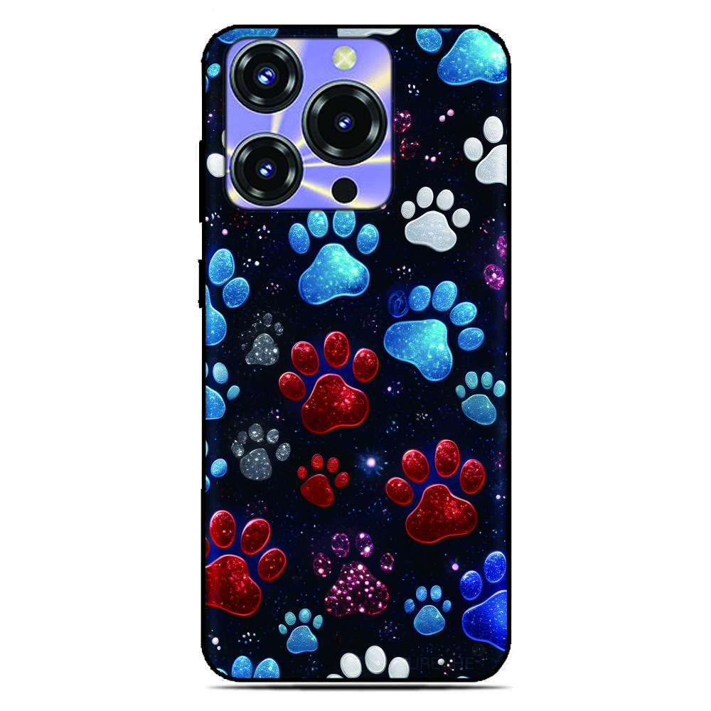 Dog Paw Print Back Cover for Sony Xperia 10 1 VII VI 5 II III IV V 2023 XZ5 XZ4 XZ3 XZ2 Compact XA1 XA2 TPU Soft Phone Case