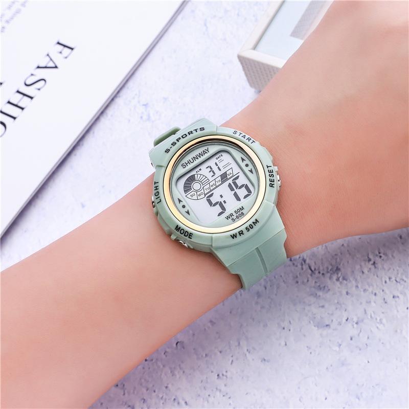 Kids Children's Electronic Watch Student Girl Boy Outdoor 5Bar Waterproof Sports Alarm Clock Women Multifunctional Watches