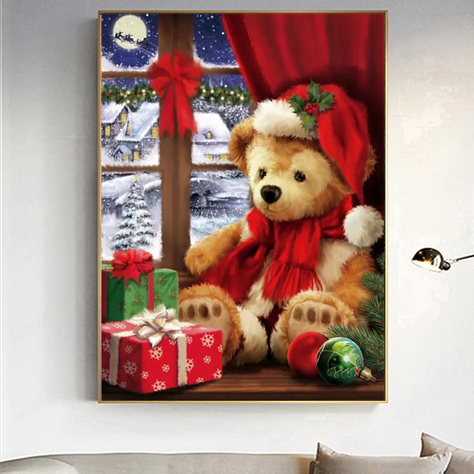 5d Diamond Painting Full Square Animal Handicraft DIY Diamond Embroidery Winter Home Decor Handmade Gift