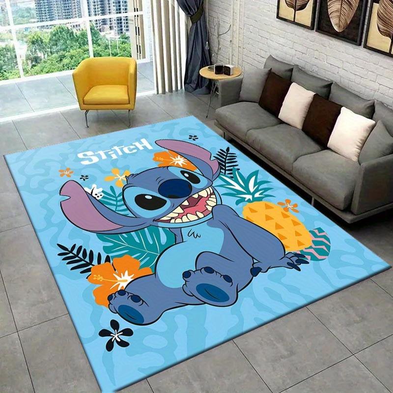 1pc Stitch Pattern Area Rug Soft Flannel Floor Mat for Living Room,Office,Bedroom and Carpet