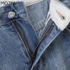 High Women Waist Fit Slim Ladies Jeans Casual Hole Denim Harem Pants Oversized Trousers Streetwear Cropped Pants Plus Size