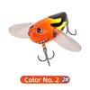 Metal Blade Wings Topwater Simulation Cicada 12.7g Hard Wobblers Bait  For Fishing