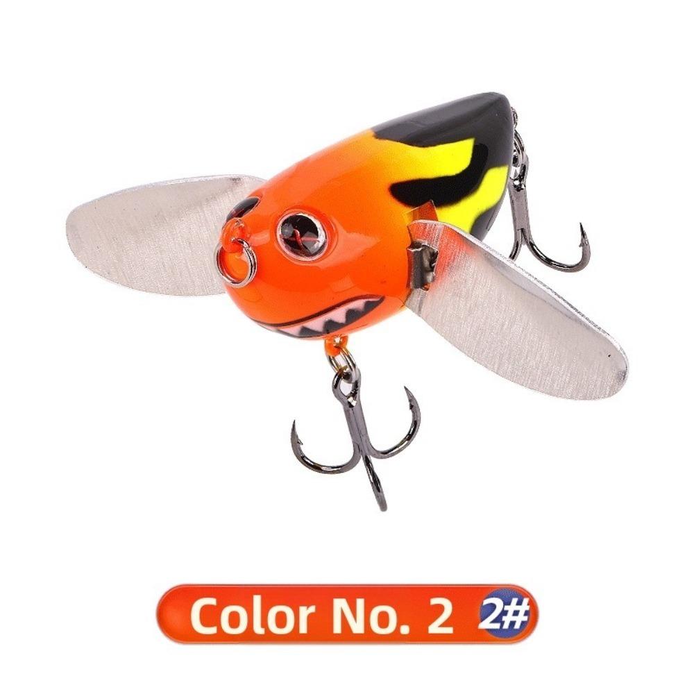 Metal Blade Wings Topwater Simulation Cicada 12.7g Hard Wobblers Bait For Fishing