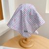 Plaid Headscarf Baseball Hat Bow Strappy Bandana Cap Driving Scarf Peaked Cap  Camping
