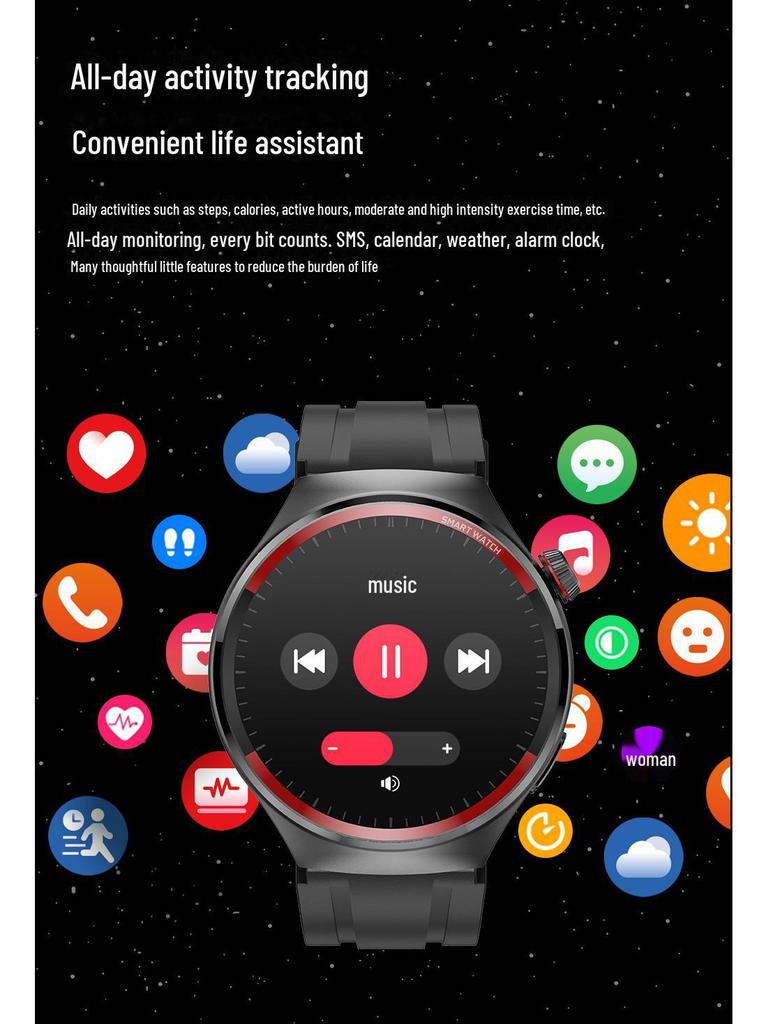 NFC Smartwatch S78 4Pro: Multi-Function Men's Sports Watch and Health Tracker