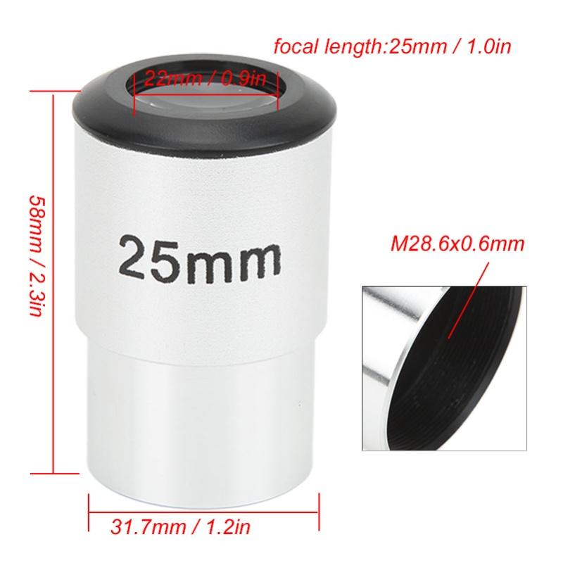 1.25 Inch Telescope Eyepiece 25mm Focal Length Eyepiece Astronomical Telescope Accessory For Observing Moon Sky Planets
