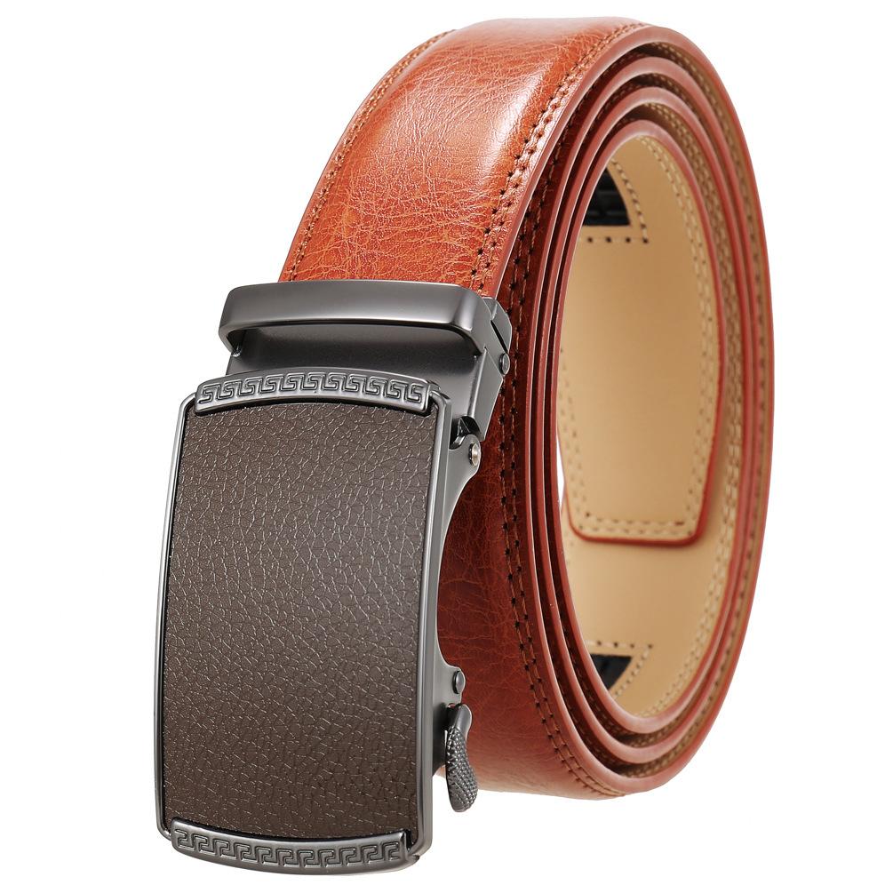 Fashion Casual Business Belt, Two-Layer Automatic Buckle Belt, Belt Belt Ly36-0191-2