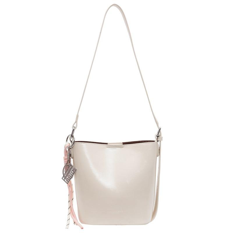 Retro Simple Casual Hand Bucket Bag Spring and Summer New High-end Versatile Child and Mother Bag Single Shoulder Messenger Bag