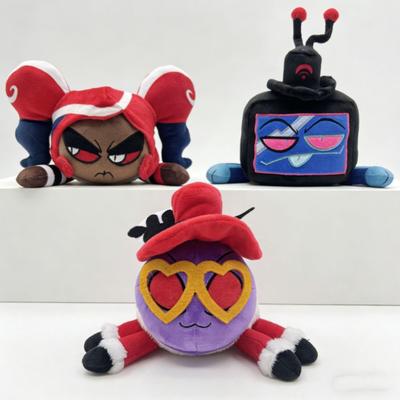 Nouvel article populaire Ensemble de jouets en peluche Hazbin Hotel - Velvette Vox Valentino Les 3VVs Peluches Mignonnes Figurine Anime Oreiller Peluche Douce Cadeau pour Fans & Enfants