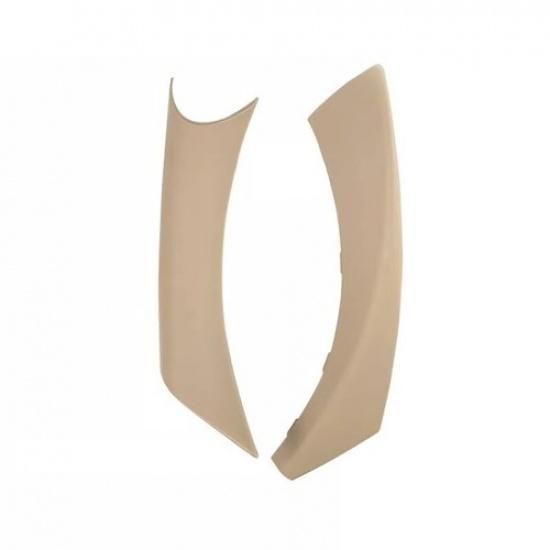 Beige ABS Inner Door Handle Pull Cover Trim For BMW 3 Series E90 E91 Left Rear