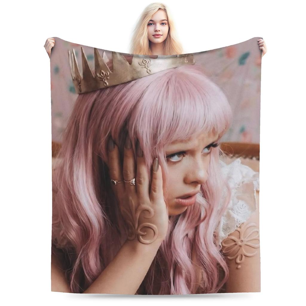 Melanies Martinezs Blankets Music Singer Plush Throw Blanket Bedding Couch Decoration Lightweight Bedspreads