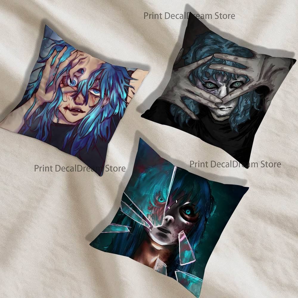 SSally Face Cushion For Bedroom Car Coffee Shop Room and Living Room Sofa Decorative Pillow Cover Case