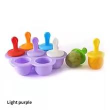 1pc 7 Holes Ice Pop Mold Ice Cream Popsicle Silicone Mold DIY Fruit Milkshake Home Kitchen Accessories Tools