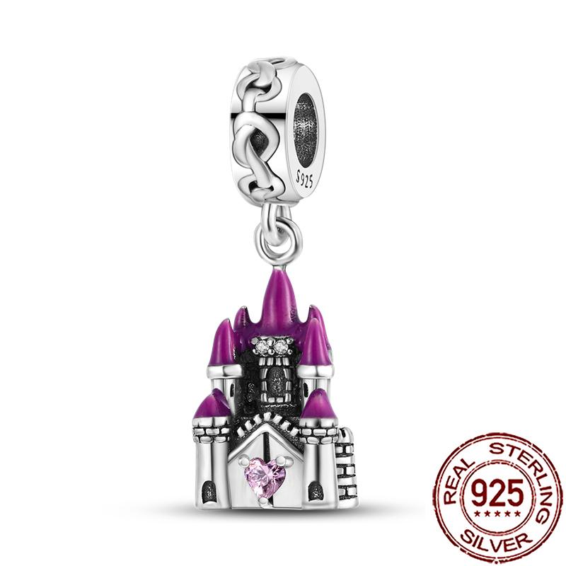 Charms Copper Angel Crucifix Cross Dangle Religious Beads Fit Snake Chain Bracelet Necklace Women Diy Jewelry