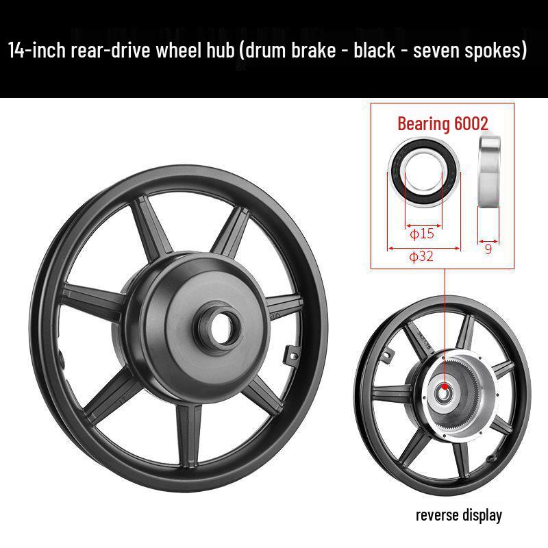 Electric Folding Bicycle Wheel Hub Motor with 12/14/16-inch Aluminum Alloy Disc Brake for Front and Rear Drive