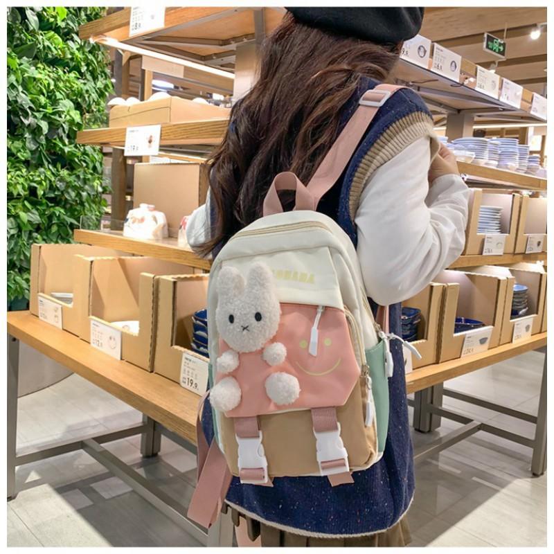 New Kindergarten Backpack Rabbit Cartoon Change Bag 3-10 Years Old Casual Cross-border Small
