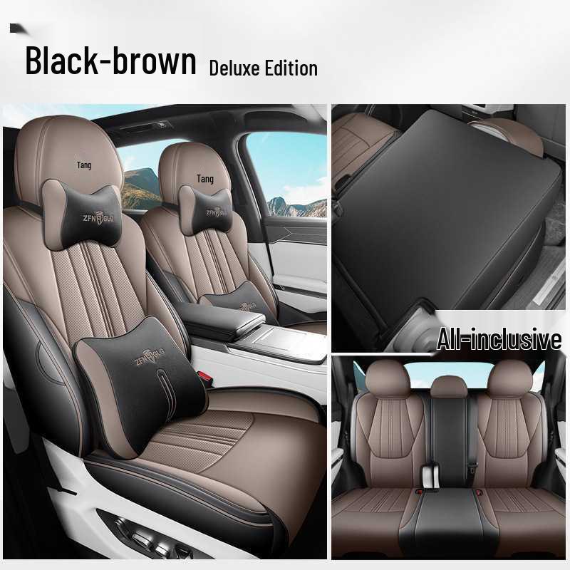 BYD Tang L Full Coverage DMI/EV Seat Covers - Breathable Perforated Cushions for All Seasons
