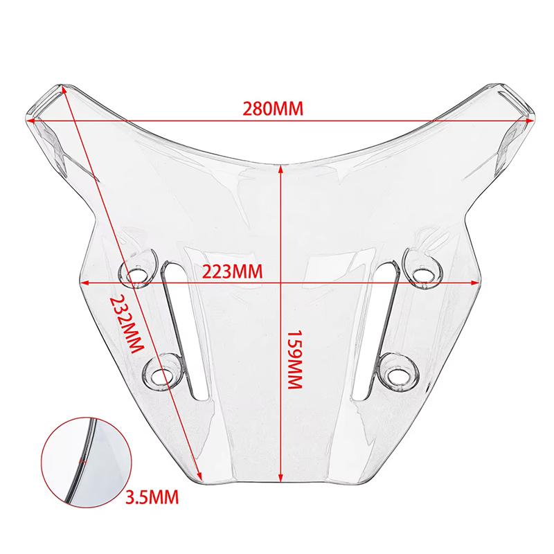 Fit For YAMAHA MT-09 2025 2025 2025 Motorcycle Accessories Windshield Windscreen Wind Screen MT09 MT 09 Mt09