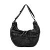 Denim Dumpling Bag Female New Simple Solid Color Shoulder Crossbody Bag Casual Lightweight Large Capacity Canvas Bag