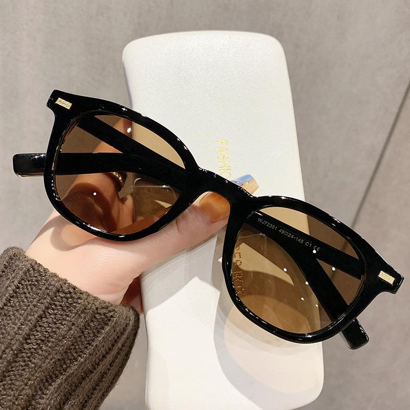 

Polarized Small Round Sunglasses Men UV400 Retro Sun Glasses Shades For Man Women Brand Designer Fashion Sun Glasses коричневый