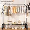 Floor-Standing Foldable Clothes Rack: Multifunctional Hanger for Bedroom & Dorm Drying Needs