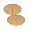 Set of 2 Pizza Boards with Cutting Grooves - FACKELMANN - Ø 32 Cm
