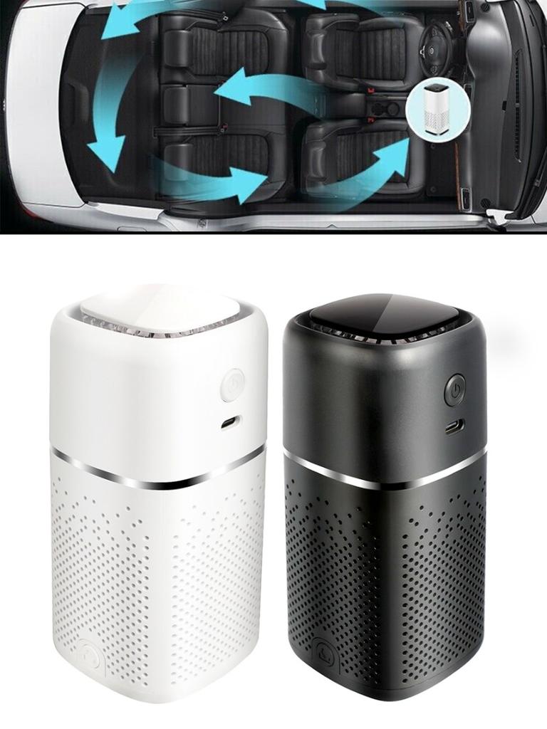 PDTO New Air Purifier Portable Home Car Air Cleaner Negative Ion Odor Dust Filter