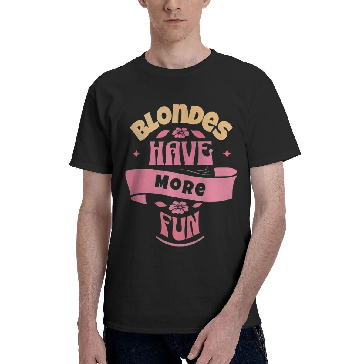 Blondes Have More Fun Graphic 100 Cotton Casual Breathable Confortable Vintage New In Tops And TShirts Funny Gifts S разноцветный
